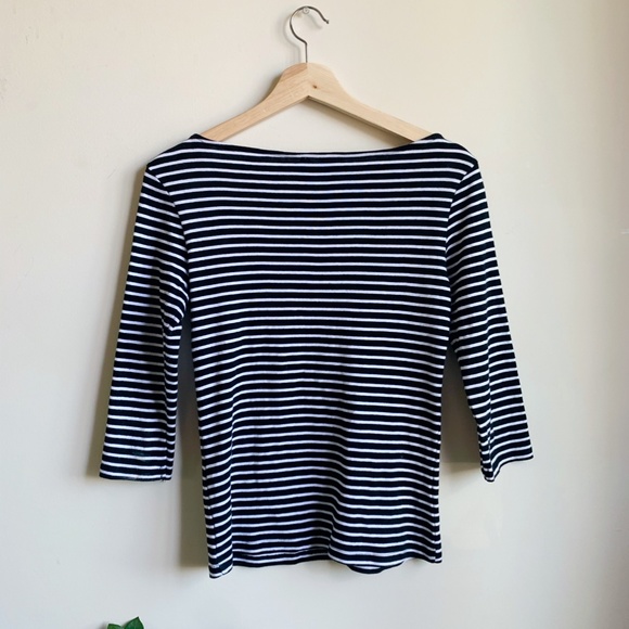 2 for $25 - Zara Stripped Boat Neck Top - Picture 3 of 3